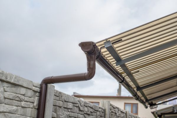 Plastic Downspout Installation in Saginaw
